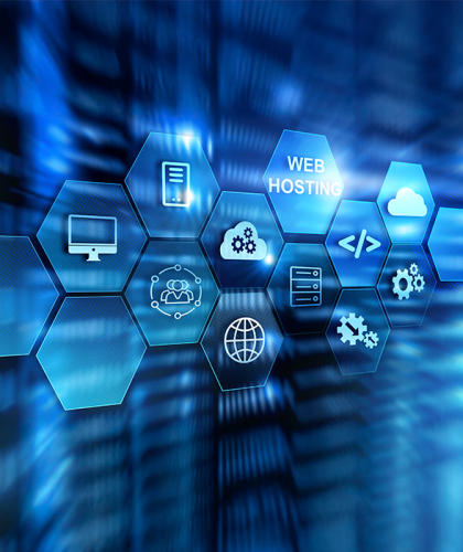website-hosting-concept-with-bright-light